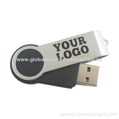 Swivel USB Flash Drive, Customized Logos Welcomed, 1-32GB Capacity, Supports Microsoft's Windows OS